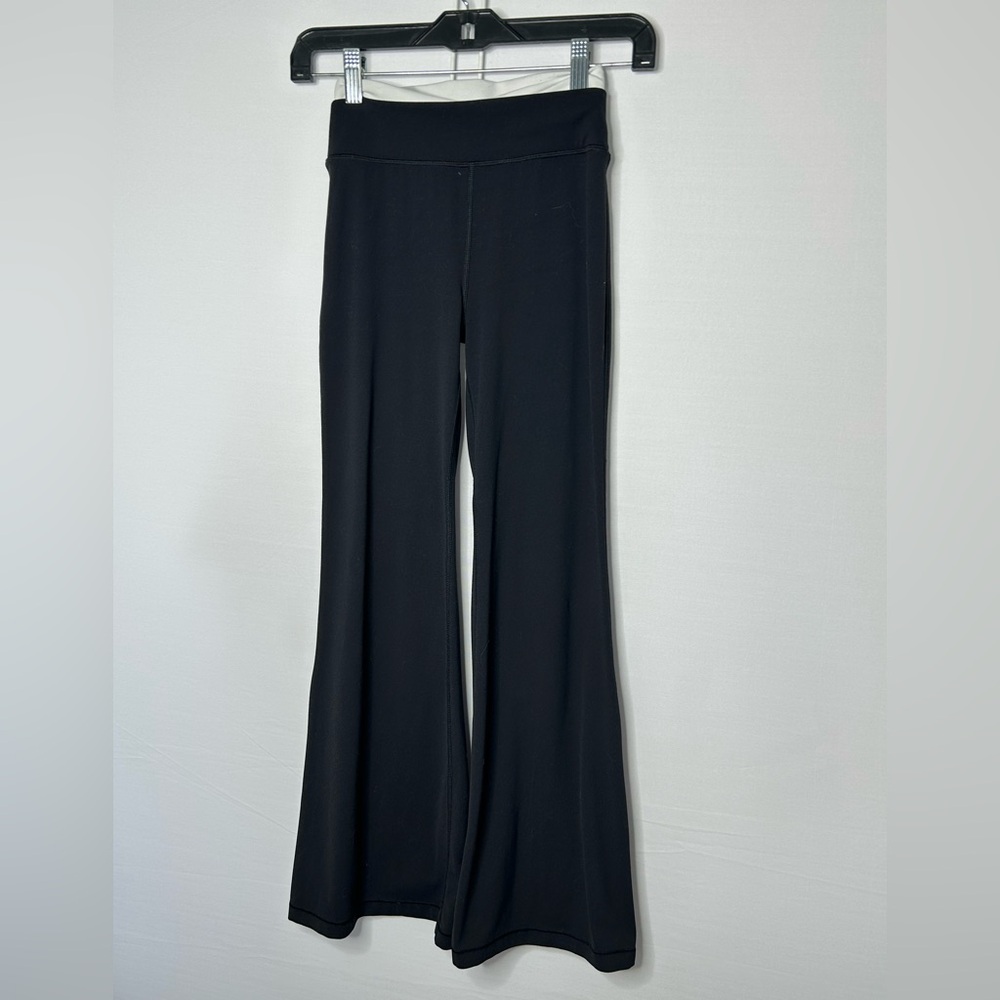 Athleta Girl Flared Black Leggings L/12